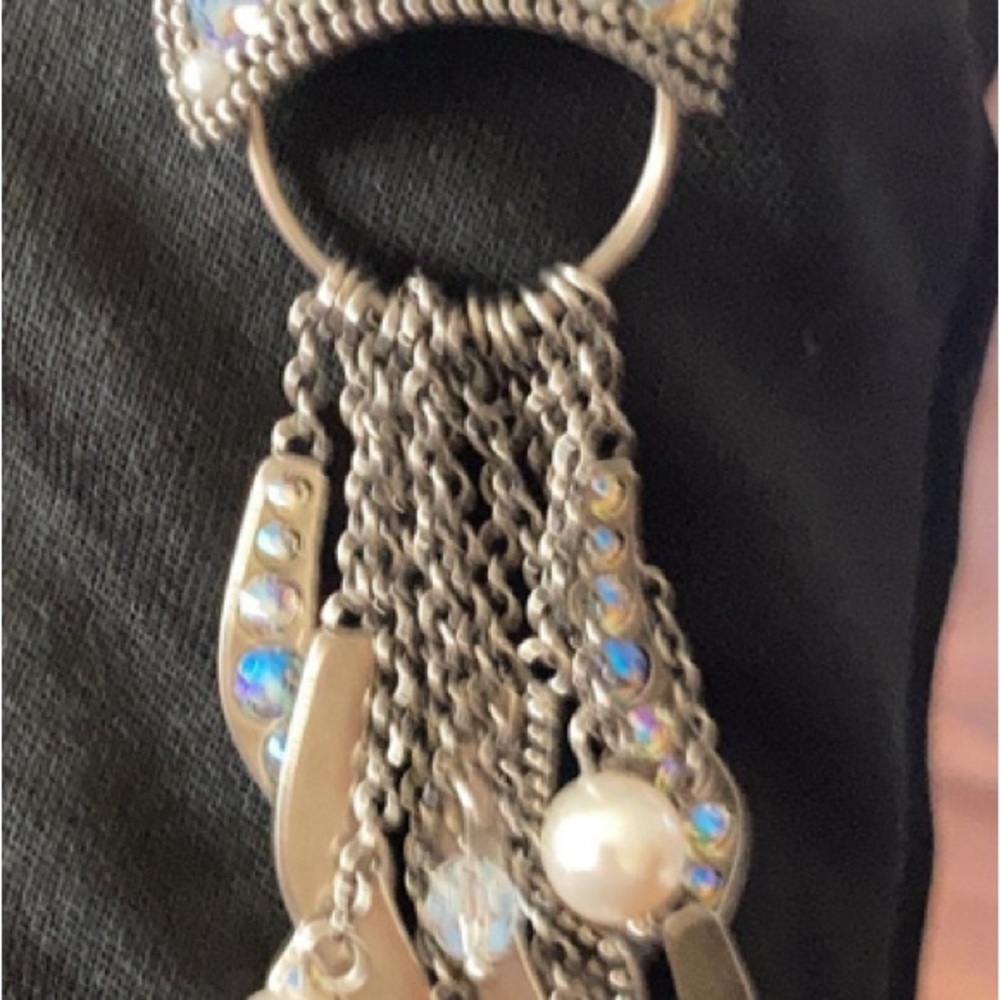 Touchstone crystal jellyfish/octopus necklace